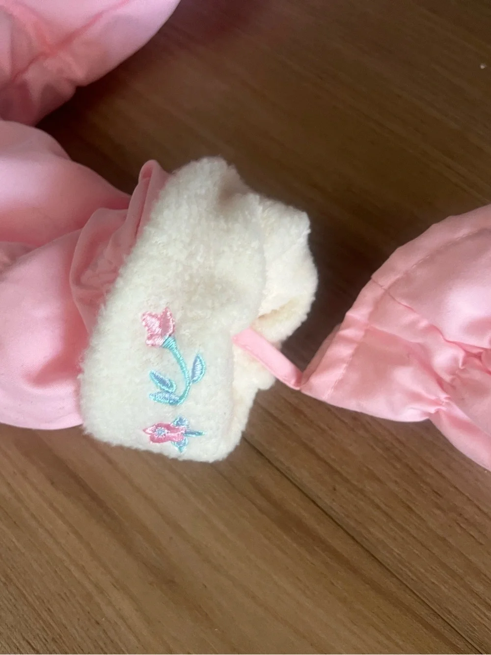 Vintage OshKosh Hooded Baby Pink Snowsuit